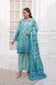 3 Piece Unstitched Pastel Blue Premium Printed Lawn Suit by Safa Noor Nigaah Collection Summer 2026