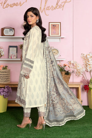 3 Piece Unstitched Pearl Printed Lawn - (Vol-107/09)3P-S-25-D1 - SAFANOOR