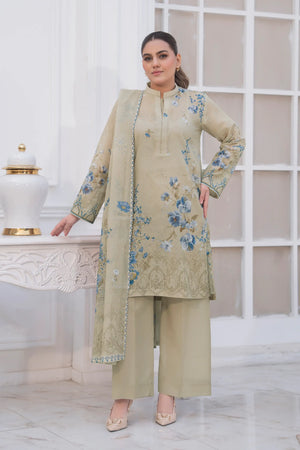 3 Piece Unstitched Pearls Premium Printed Lawn Suit by Safa Noor Nigaah Collection Summer 2026