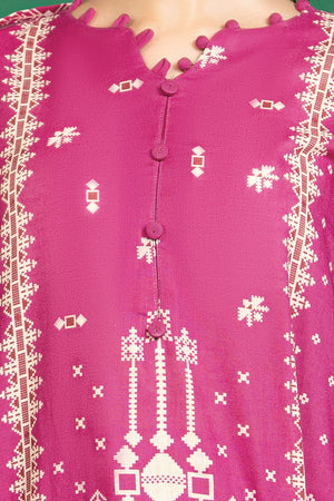 3 Piece Unstitched Pink Printed Cotton - (Vol-110/13)D3 - SAFANOOOR