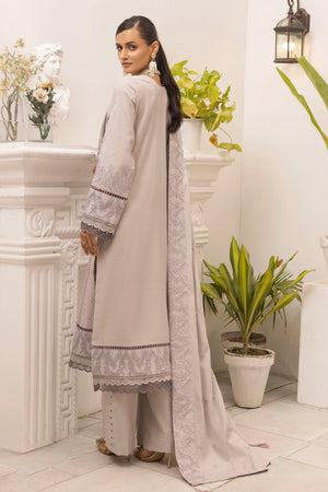 3 Piece Unstitched Soft Lilac Purple - SafaNoor