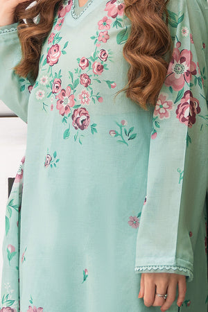 Cambridge Blue 3 Piece Unstitched Premium Printed Lawn Suit By Safa Noor Nigaah Collection Summer 2026