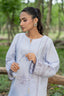 Grayish 2 Piece Unstitched Dyed Embroidered Lawn