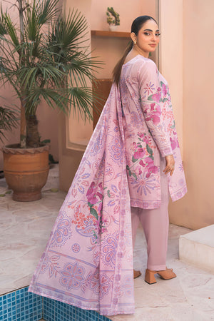 Light Pink 3 Piece Unstitched Premium Printed Lawn Suit By Safa Noor Summer 2026 Collection