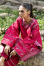 Red 2 Piece Unstitched Dyed Embroidered Lawn
