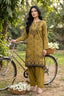 Unstitched 2 Piece Twill Marina Suit - Dark Mustard