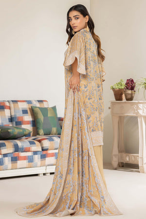 Unstitched 3 Piece Skin Printed Lawn - SafaNoor