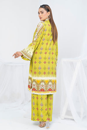 Unstitched Lemon Doriya Linen 2 Piece - SafaNoor