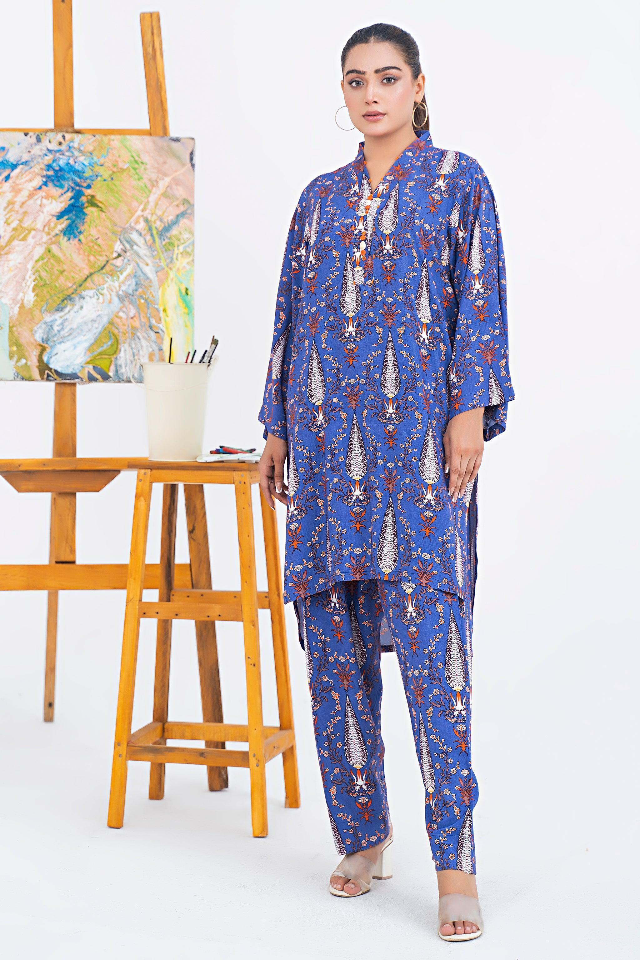 Unstitched Purple Doriya Linen 2 Piece - SafaNoor