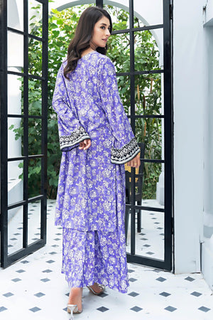 Unstitched Purple Linen 2 Piece - SafaNoor