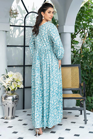 Unstitched Sky Blue Linen 2 Piece - SafaNoor