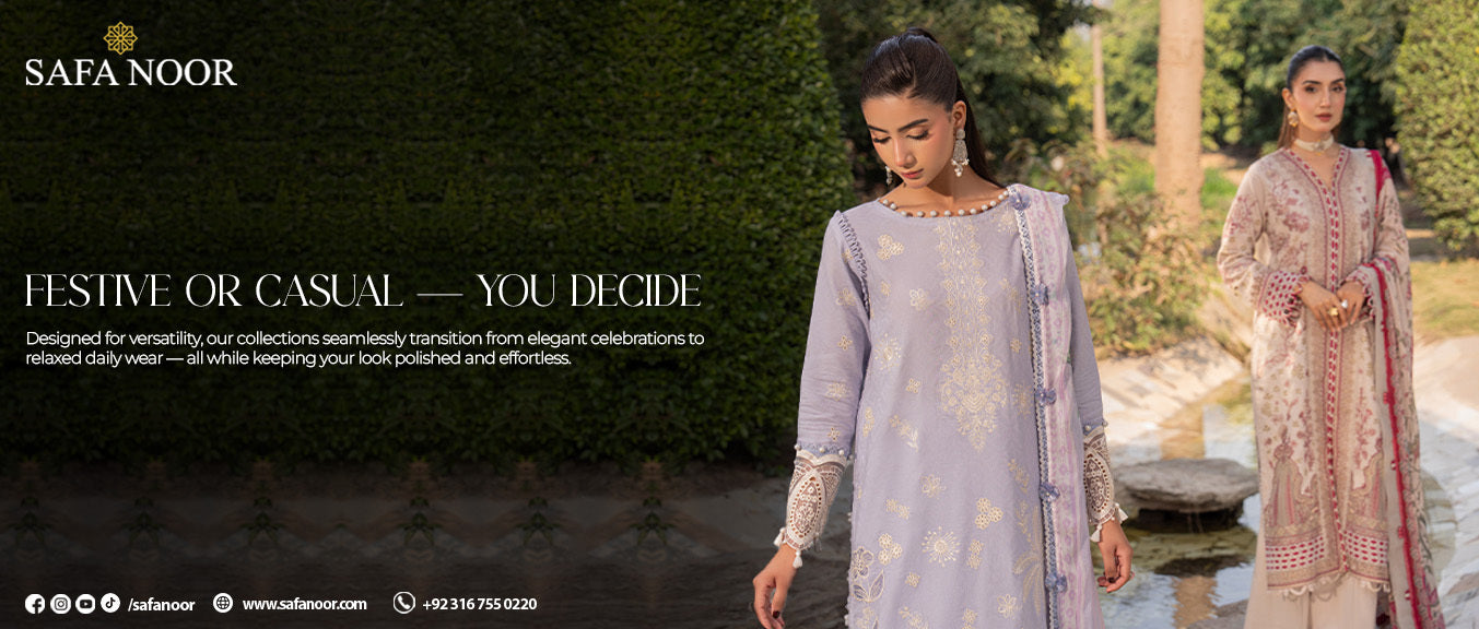 Safa Noor casual and festive suits