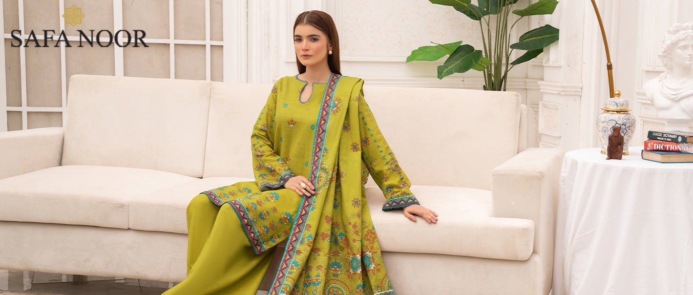 Khaddar Sale On Brands – Safa Noor Winter Collection