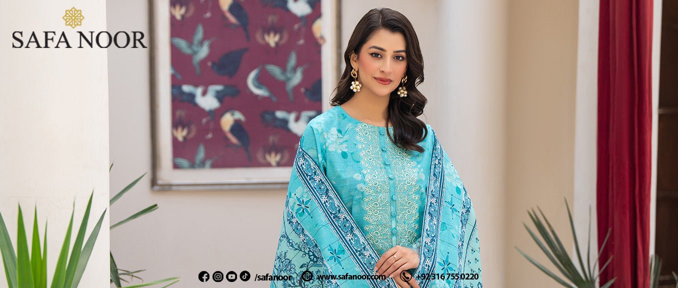 Premium Embroidered Suits for Ladies - Safa Noor