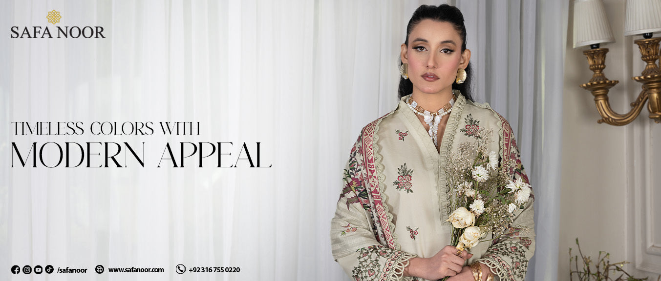 Top Summer Color Trends in Safa Noor Lawn Suits for Eid & Weddings