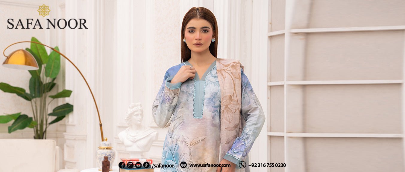 Khaddar 3 Piece Suits for Women - Safa Noor