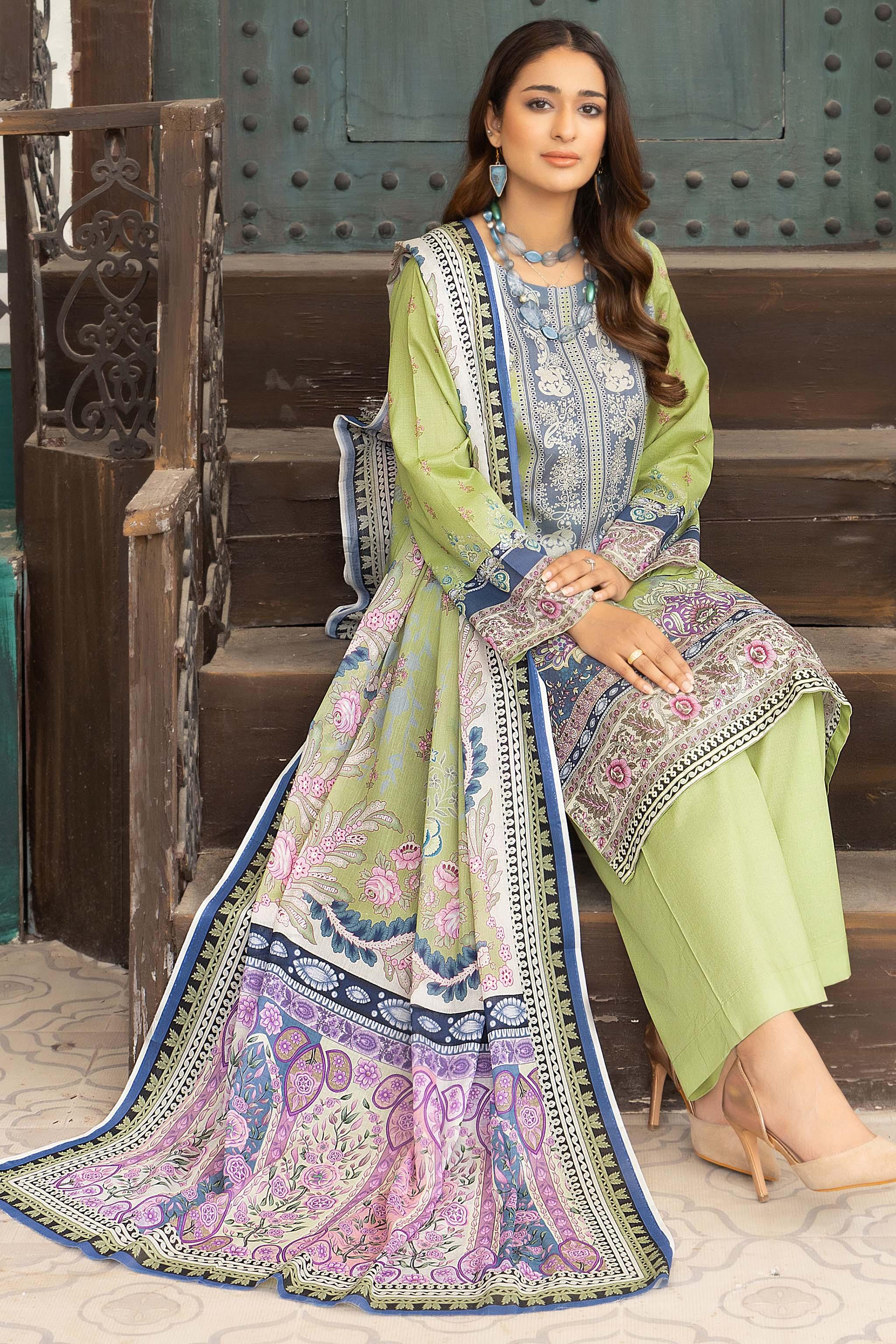 NIGAAR Collection 3 Piece Printed Lawn Unstitched 2024 - SafaNoor