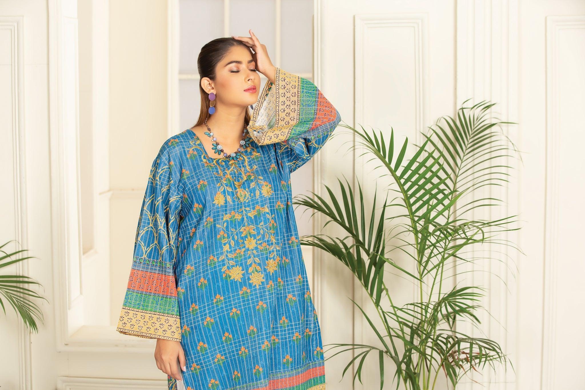 ZAVIYA 1 Piece Embroidered Khaddar 2022 Collection - SafaNoor