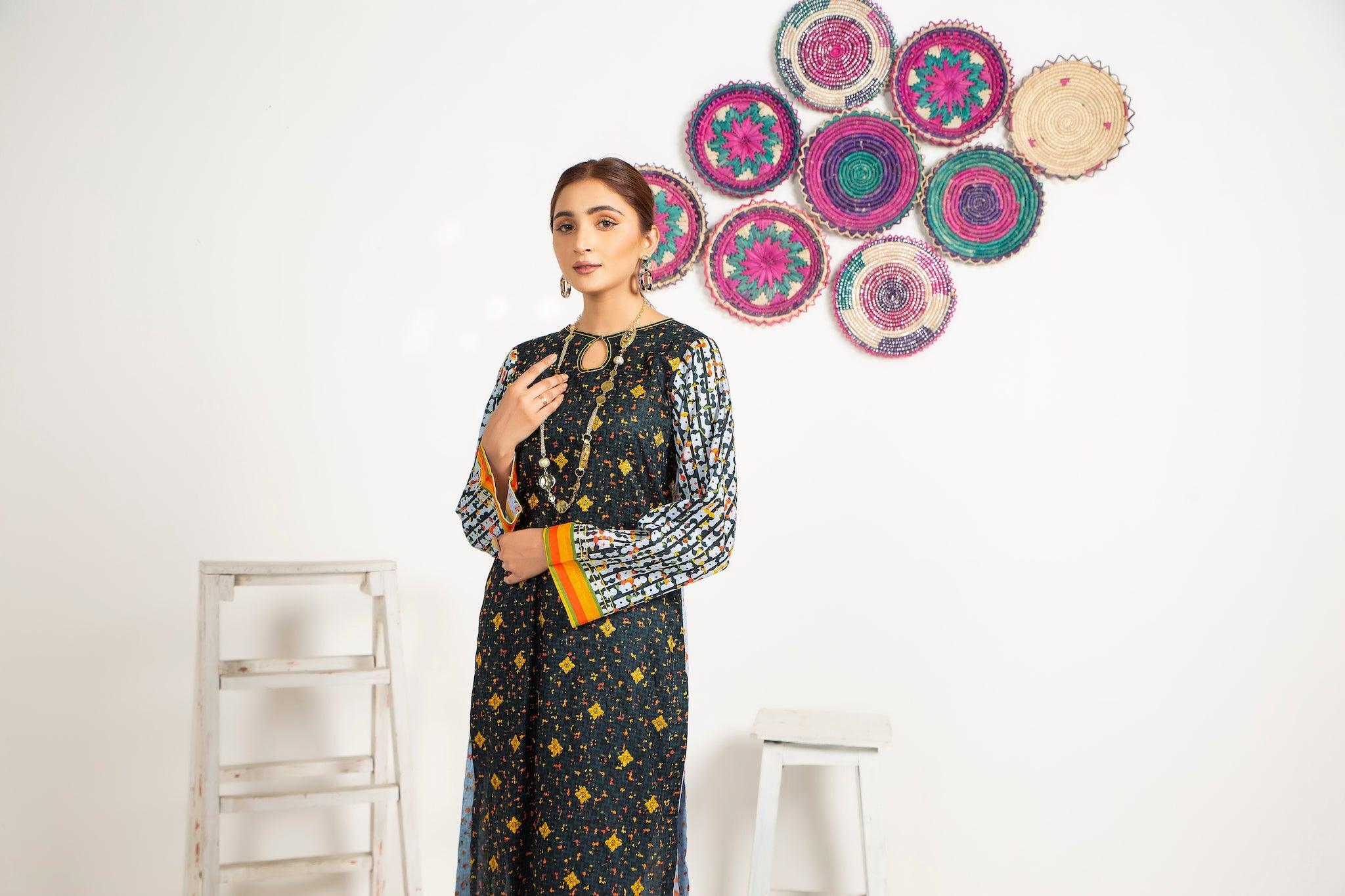 MAHROSH 2 Piece Printed Lawn Summer Collection 2024 - SafaNoor