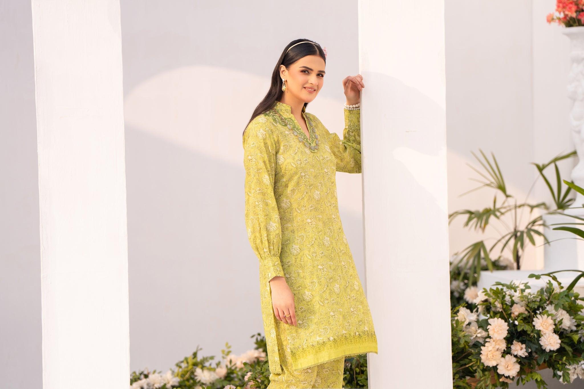 JUGNOO Collection Unstitched 1 Piece Embroidered Lawn 2024 - SafaNoor