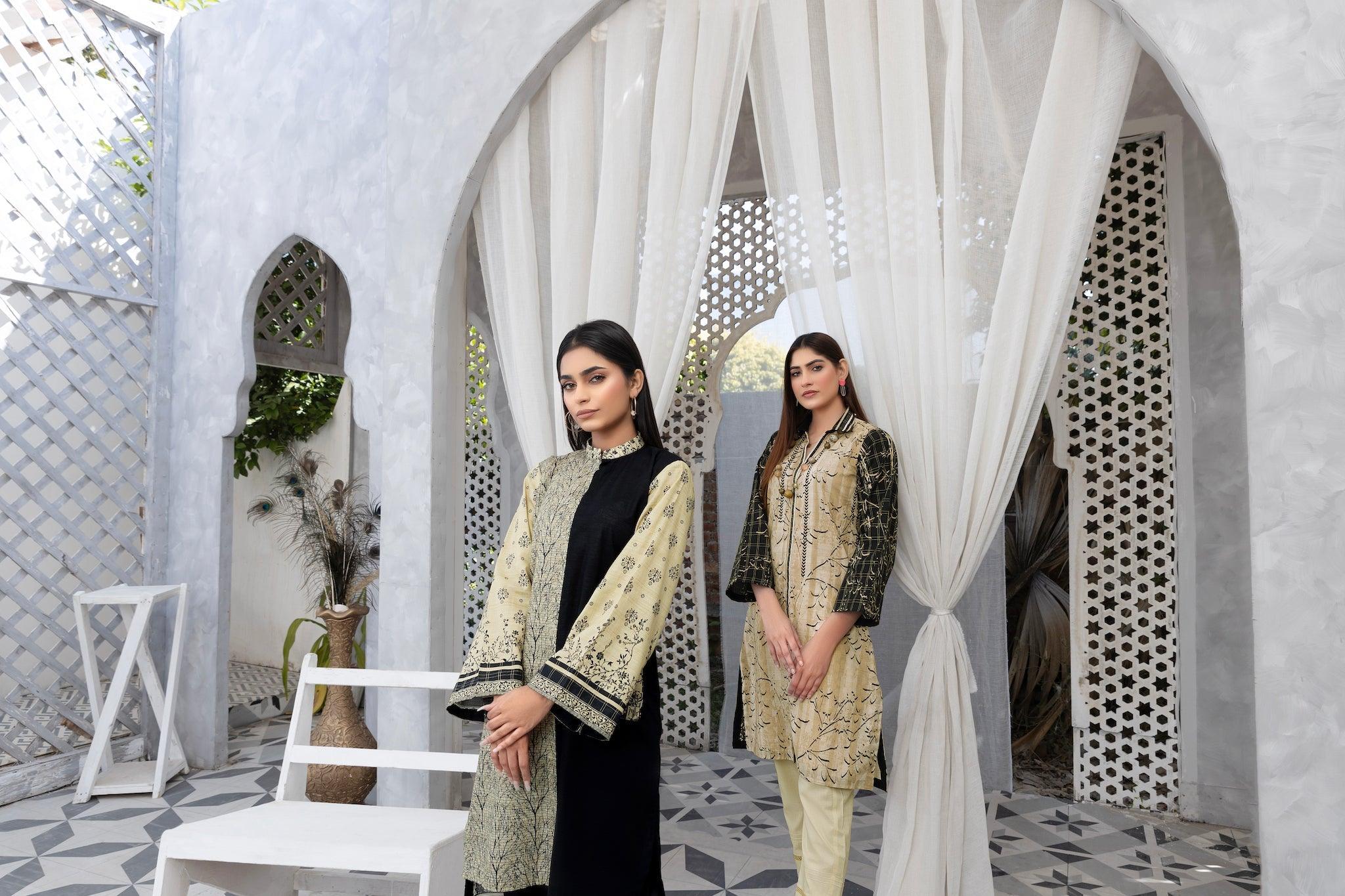 DUR-E-FISHAN Collection Grid Khaddar 1 Piece Unstitched 2023 - SafaNoor