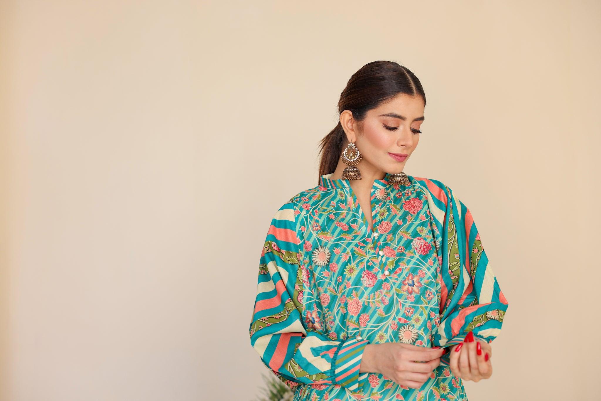 GULAB 1 Piece Digital Printed Lawn Collection 2023 - SafaNoor