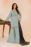 3 Piece Unstitched Ash Grey Premium Emb Jacquard Lawn