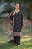 3 Piece Unstitched Black Premium Emb Lawn