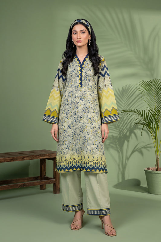 1 Piece Unstitched Doriya Khaddar Multi Cream