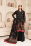 3 Piece Unstitched Black Premium Printed Lawn