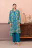Blue 3 Piece Unstitched Premium Printed Lawn