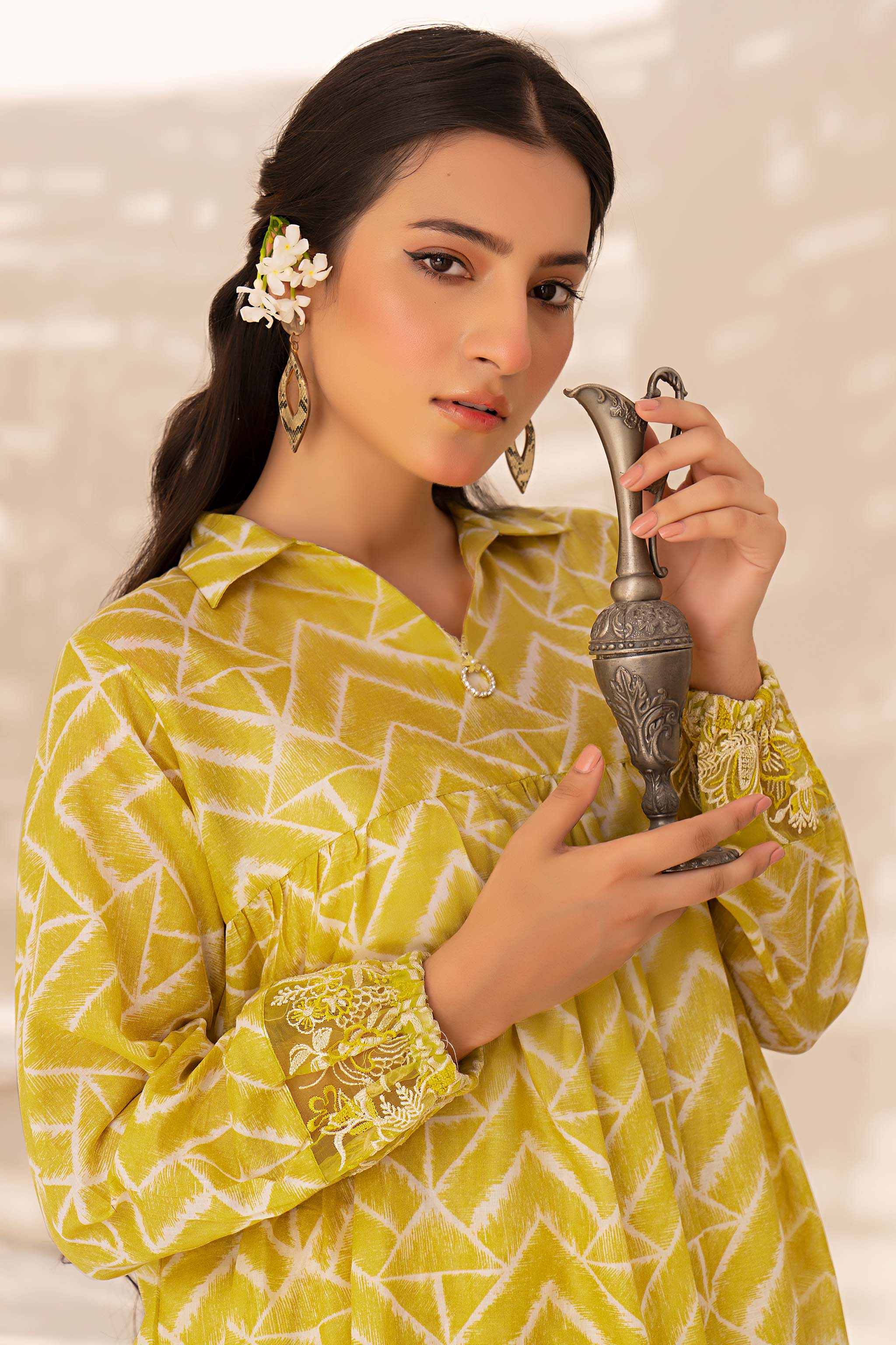 1 Piece Golden Printed Lawn - (Vol-57/16)1P-S-24-D-5 - SAFANOOR