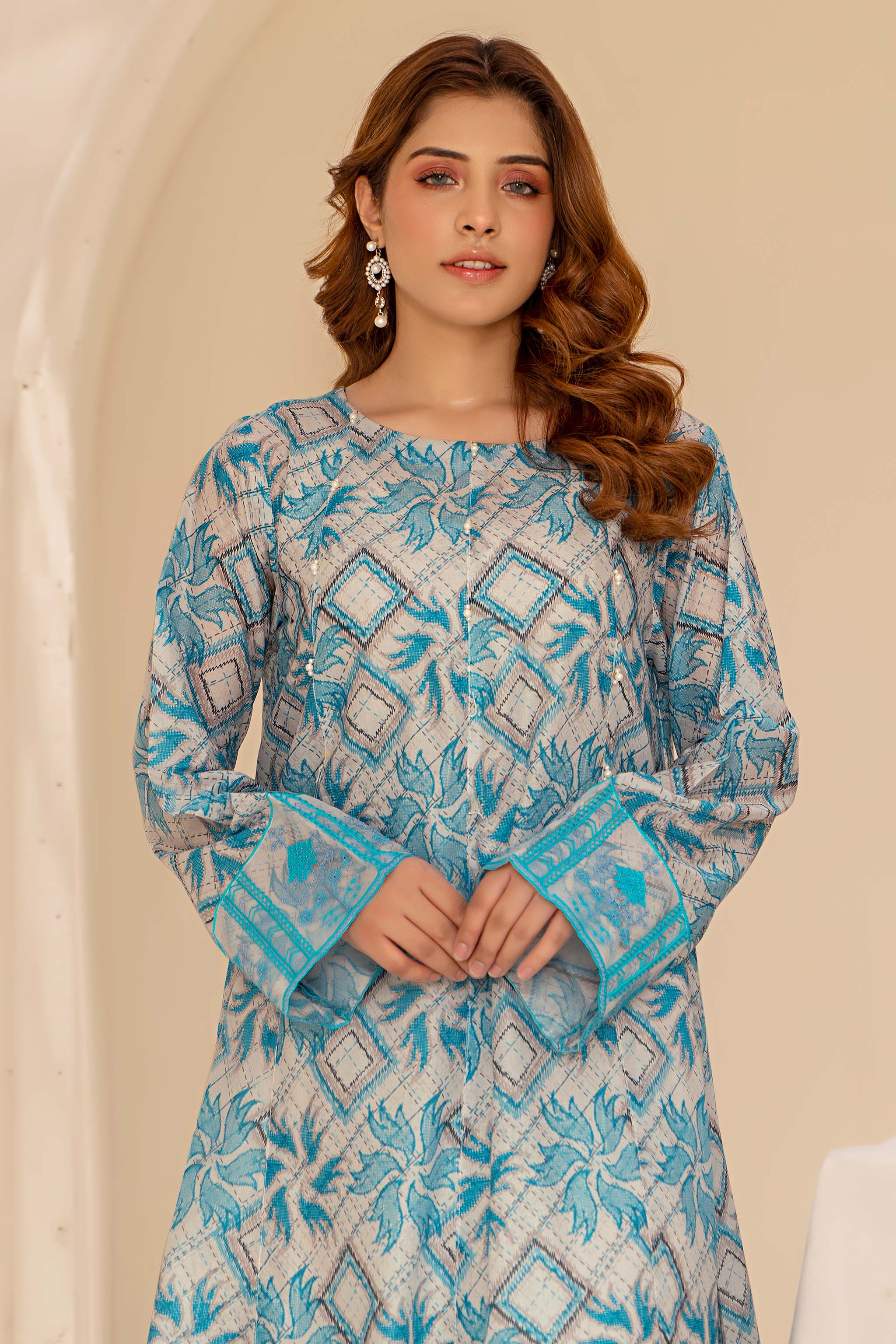 1 Piece Multi Grey Printed Lawn - (Vol-57/16)1P-S-24-D-8 - SAFANOOR