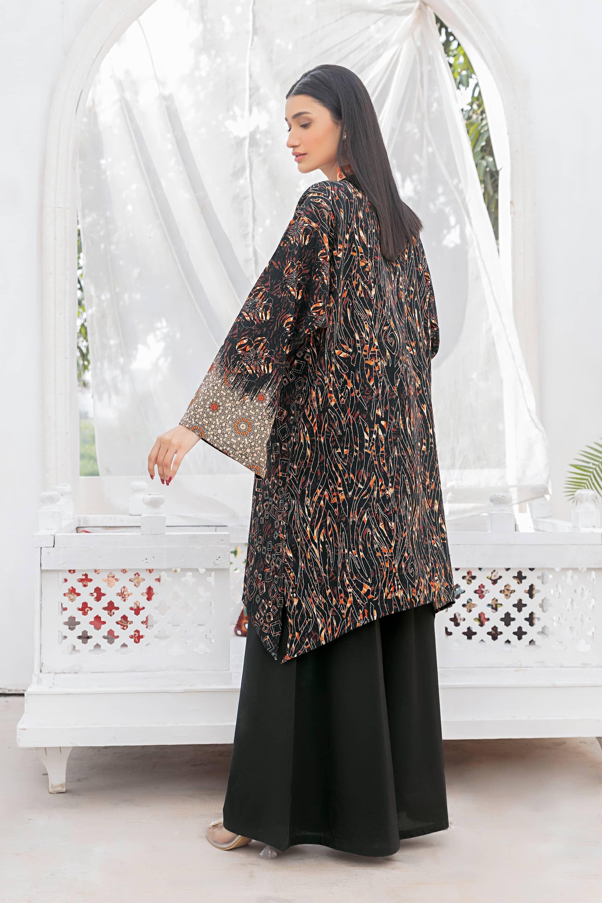 1 Piece Unstitched Doriya Khaddar Black - SafaNoor
