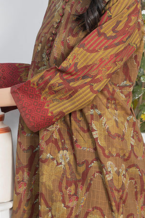 1 Piece Unstitched Doriya Khaddar Brown - SafaNoor