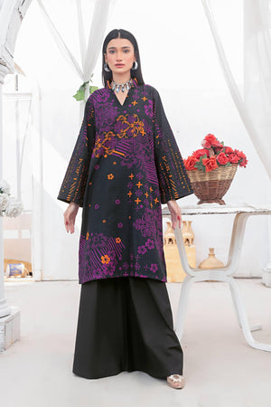 1 Piece Unstitched Doriya Khaddar Chic Black - SafaNoor