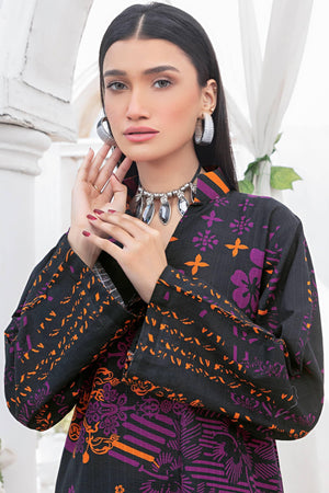 1 Piece Unstitched Doriya Khaddar Chic Black - SafaNoor