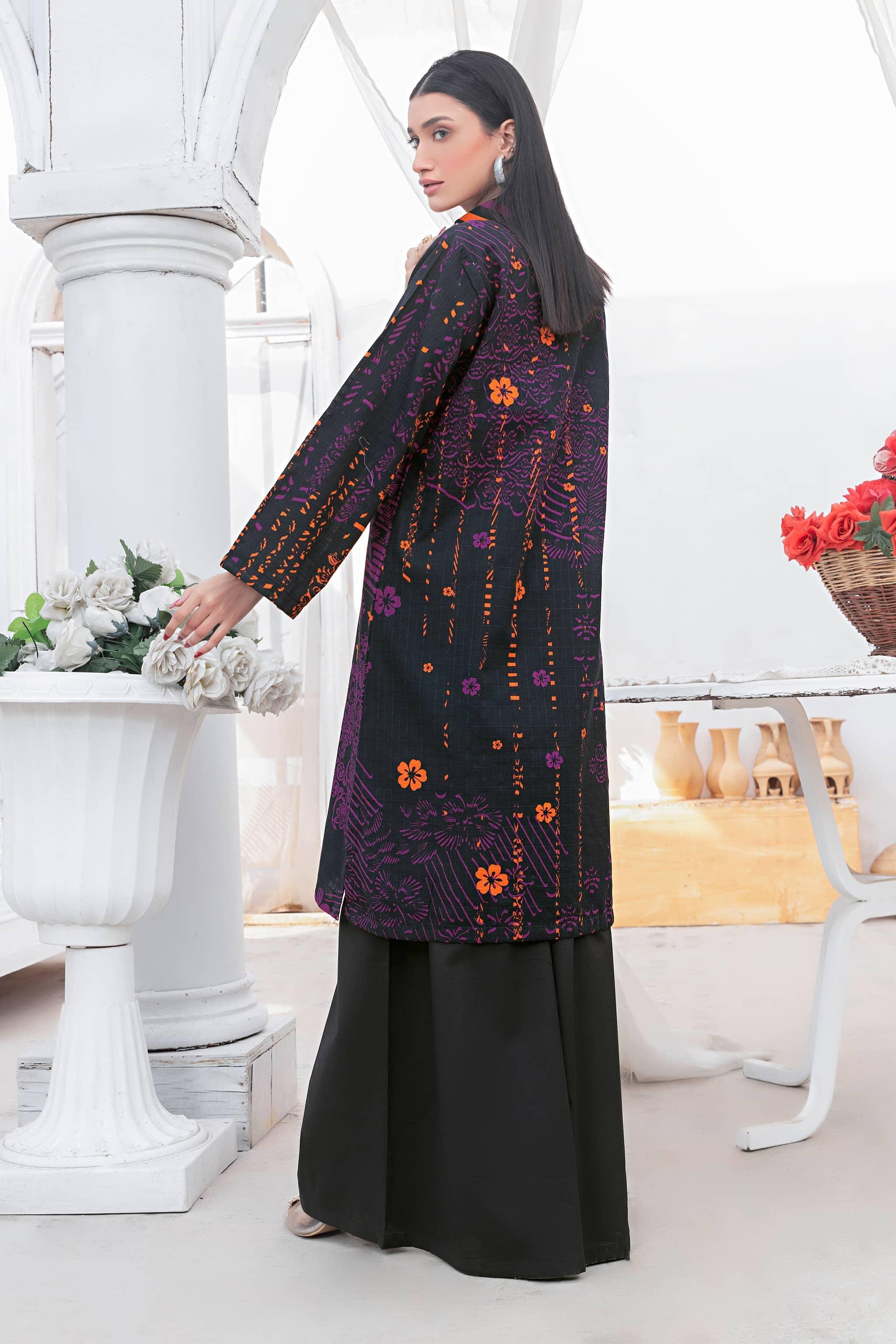 1 Piece Unstitched Doriya Khaddar Chic Black - SafaNoor