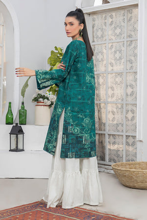 1 Piece Unstitched Doriya Khaddar Dark Green - SafaNoor