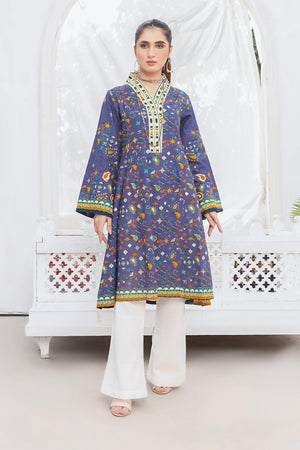 1 Piece Unstitched Doriya Khaddar Dark Purple - SafaNoor