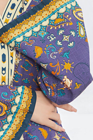 1 Piece Unstitched Doriya Khaddar Dark Purple - SafaNoor