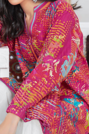 1 Piece Unstitched Doriya Khaddar Multi Pink - SafaNoor