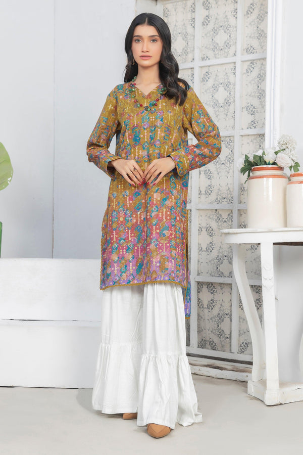 1 Piece Unstitched Doriya Khaddar Olive - SafaNoor