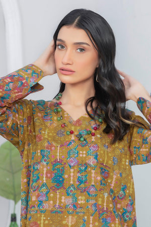 1 Piece Unstitched Doriya Khaddar Olive - SafaNoor