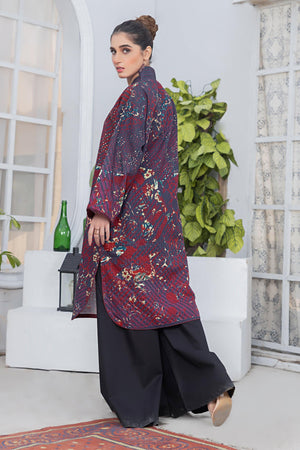 1 Piece Unstitched Doriya Khaddar Plum - SafaNoor