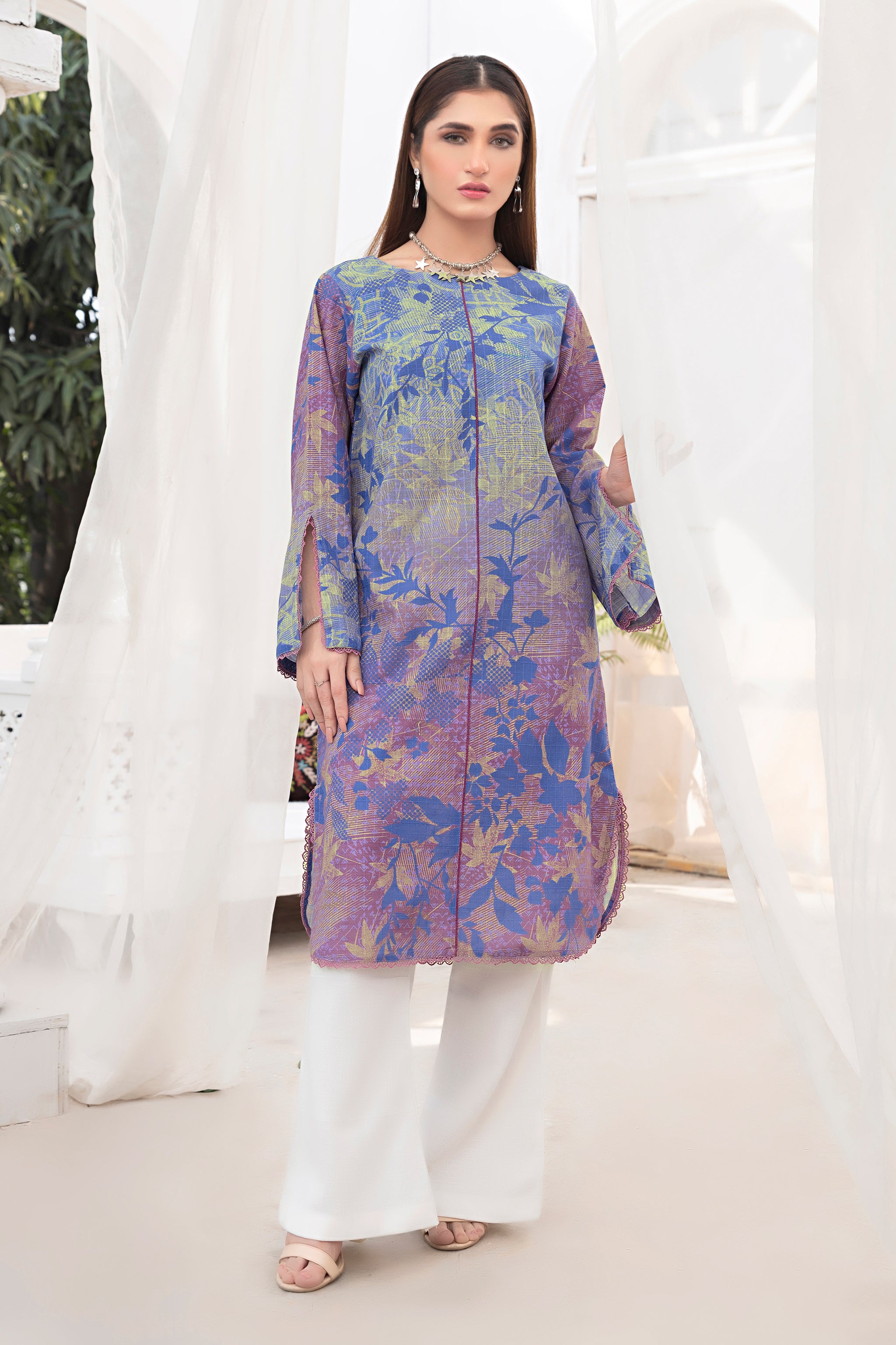 1 Piece Unstitched Doriya Khaddar Purple - (Vol-58/08)1P-W-24-D-7 - SAFANOOR