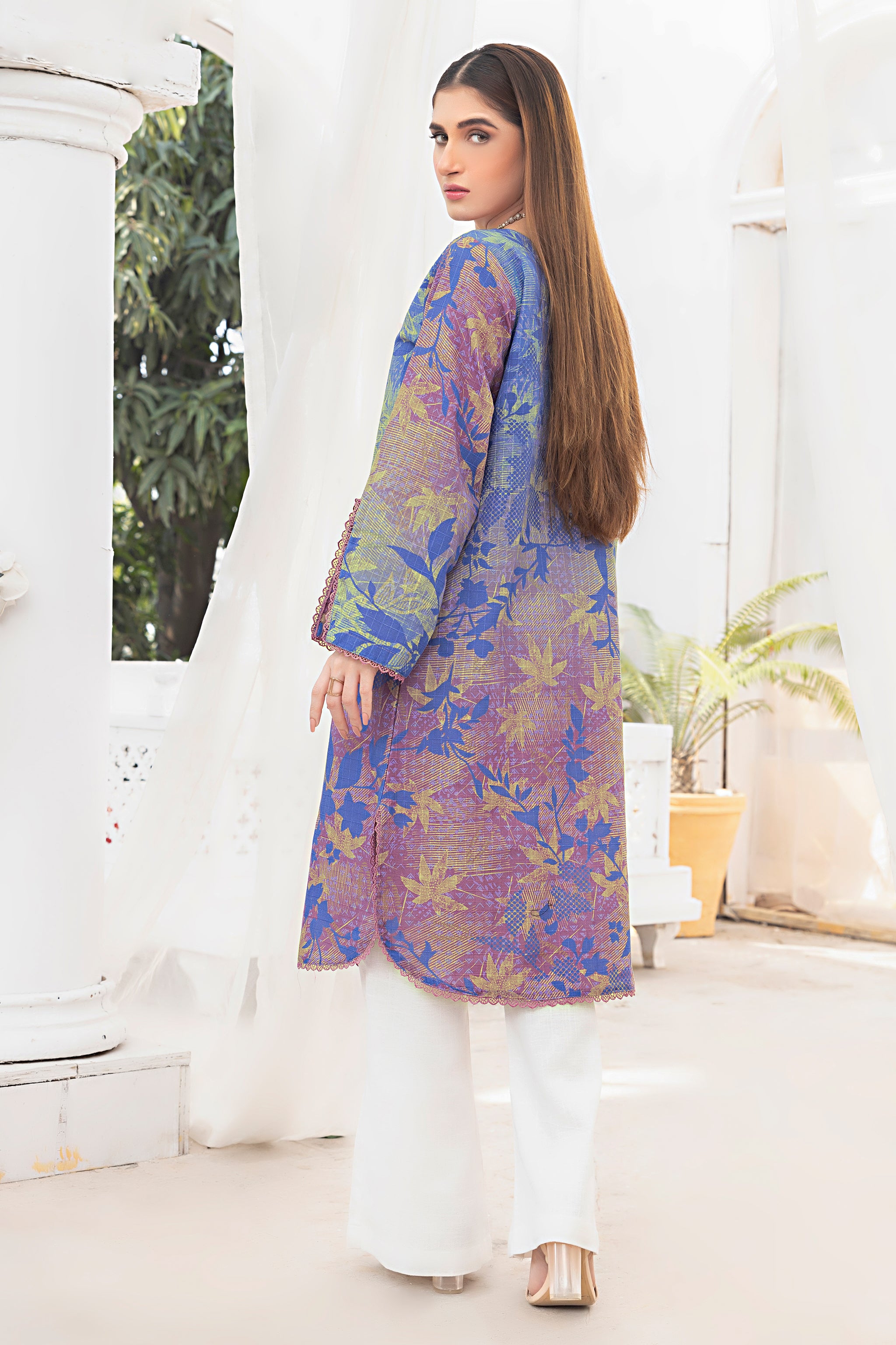 1 Piece Unstitched Doriya Khaddar Purple - (Vol-58/08)1P-W-24-D-7 - SAFANOOR