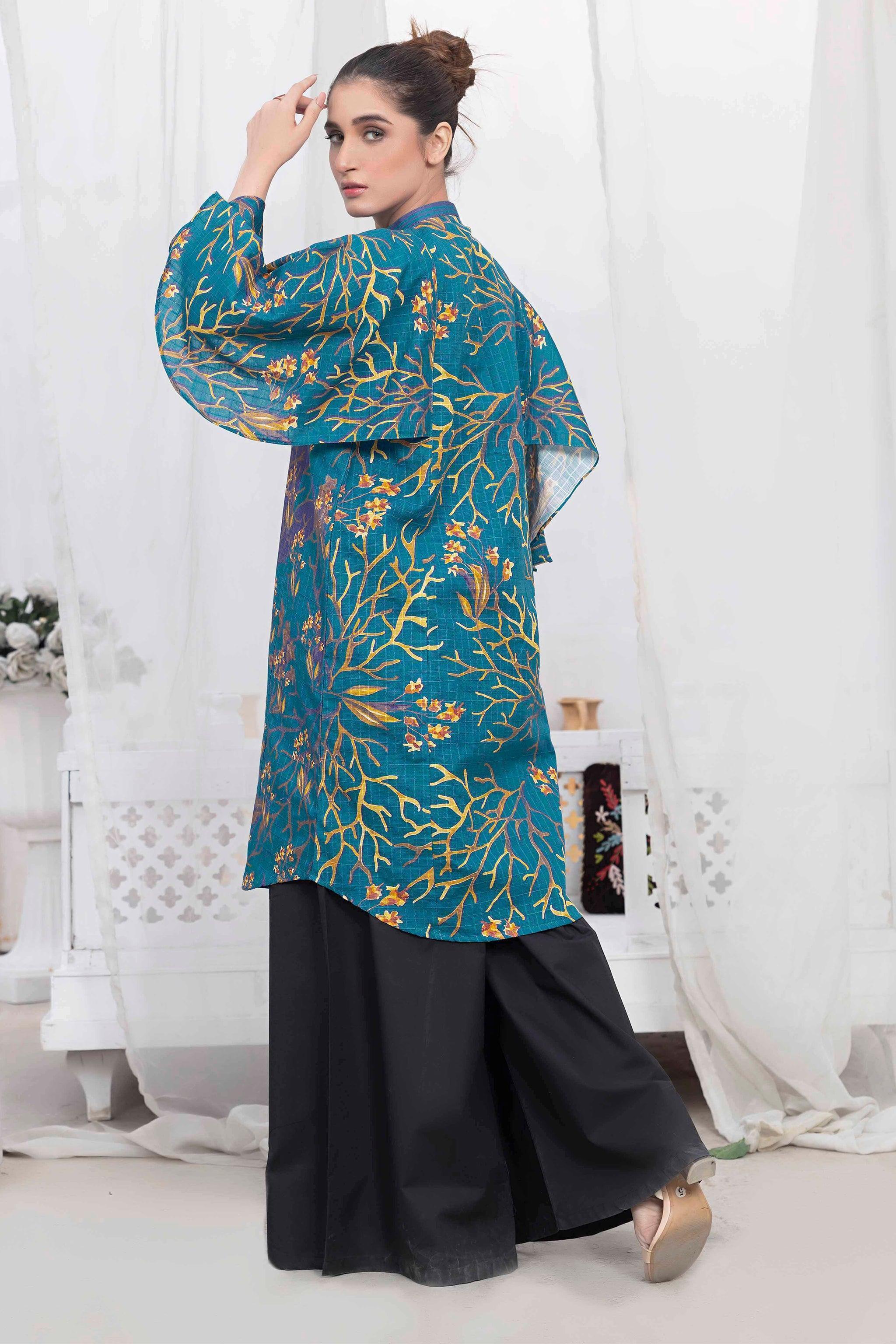 1 Piece Unstitched Doriya Khaddar Sea Green - SafaNoor