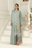 3 Piece Unstitched Cambridge Blue Premium Emb Jacquard Lawn