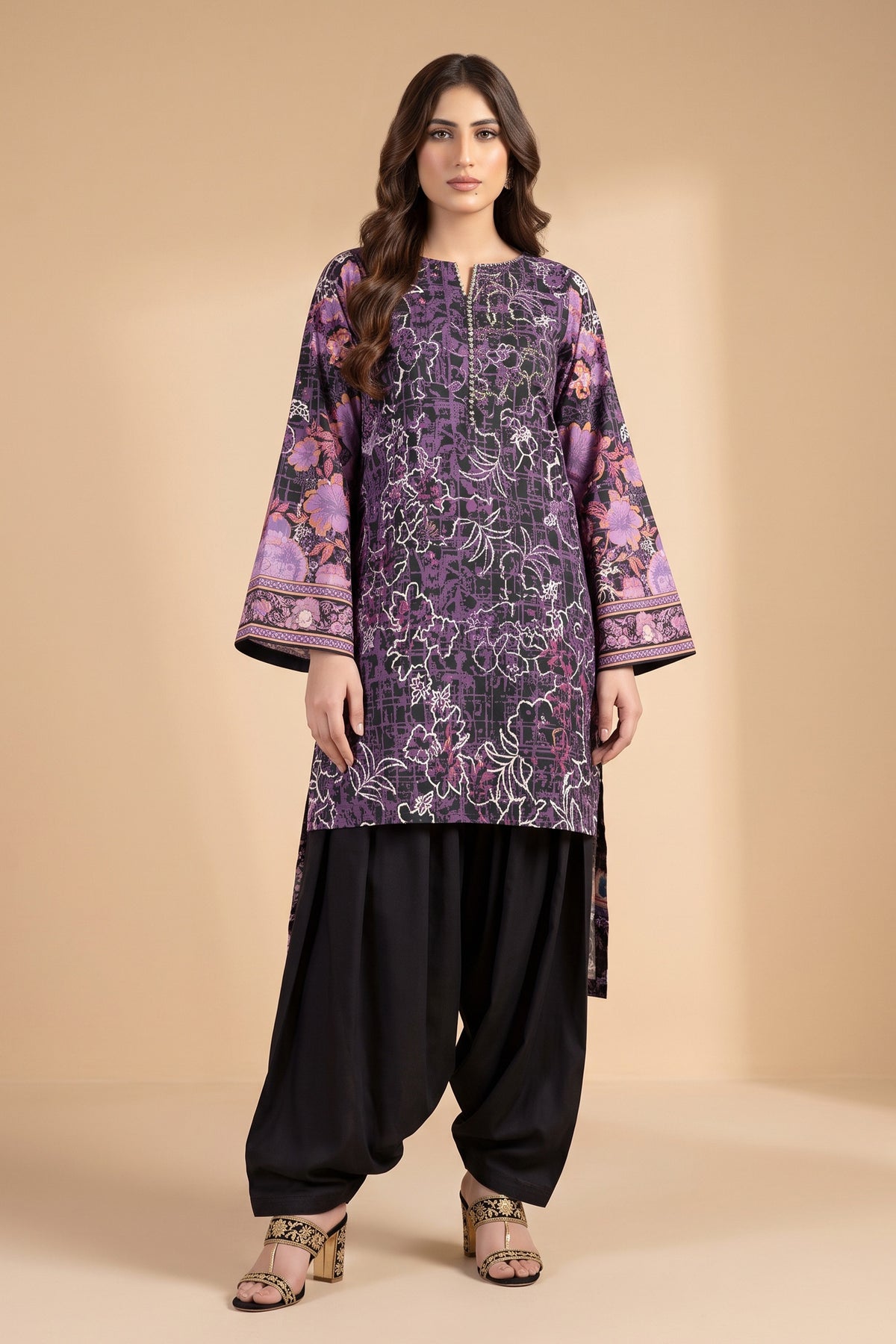 1 PIECE / SHIRT ONLY- GRID KHADDAR